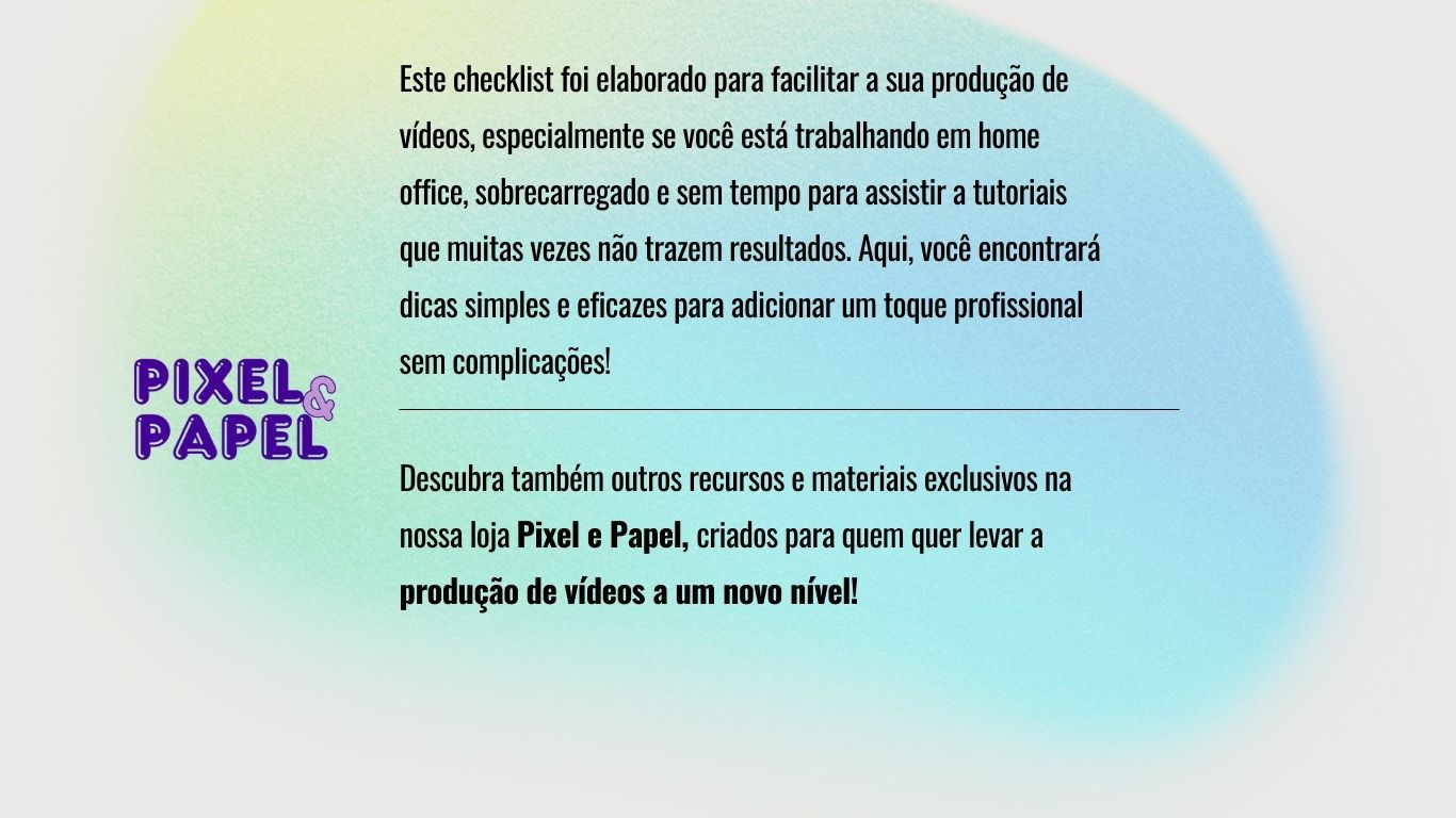 Checklist | Equipamentos Básicos para Iniciantes