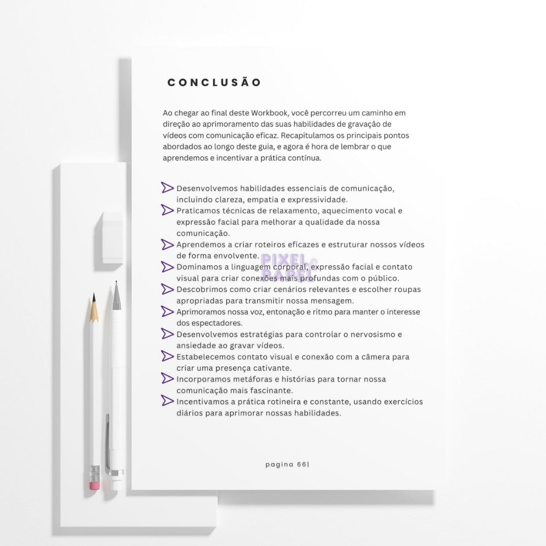 Workbook Comunicação Eficaz em Frente às Câmeras
