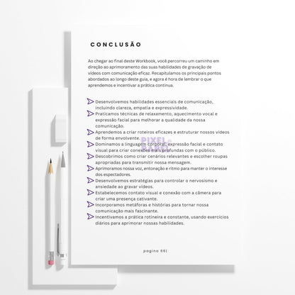 Workbook Comunicação Eficaz em Frente às Câmeras