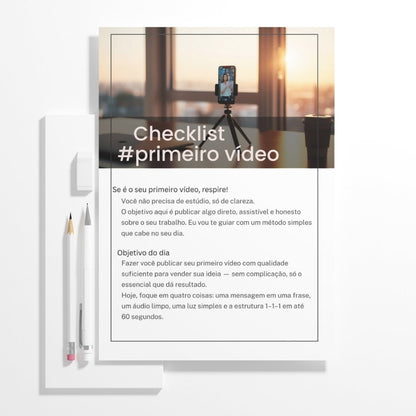 Checklist #Primeiro Vídeo