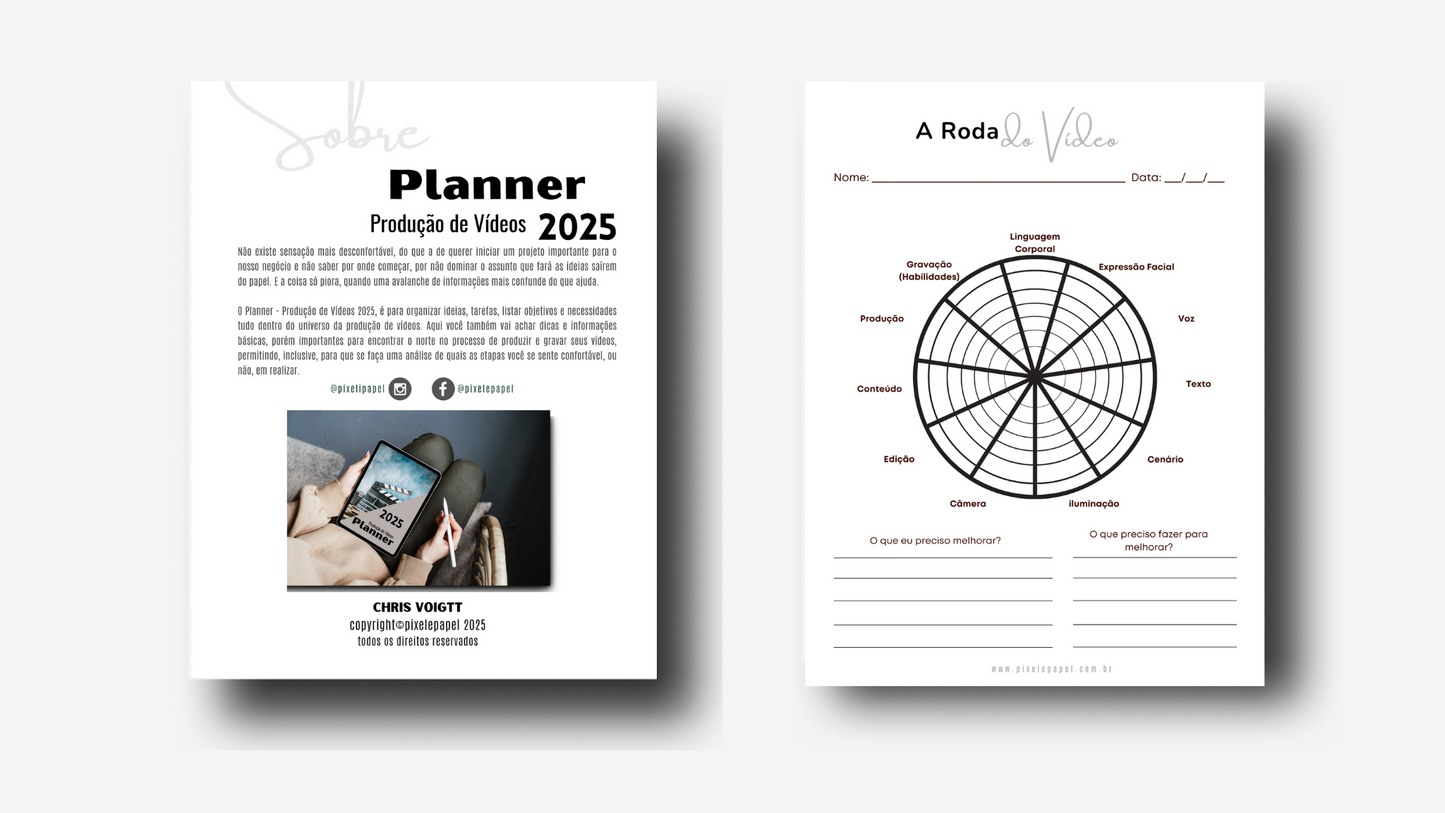 Planner Produção de Vídeo
