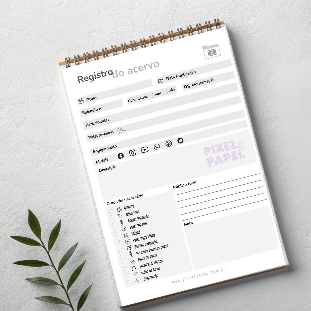 Planner | Produção de Vídeo