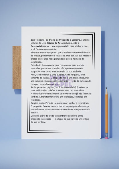 Diário | Propósito e Carreira