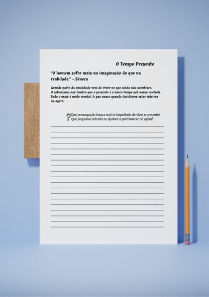 Diário Entre o Ser e o Fazer | Uma Prática Estoica para o Foco e a Clareza na Vida Moderna