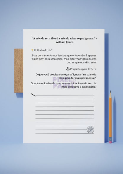 Diário da Clareza Mental e Foco