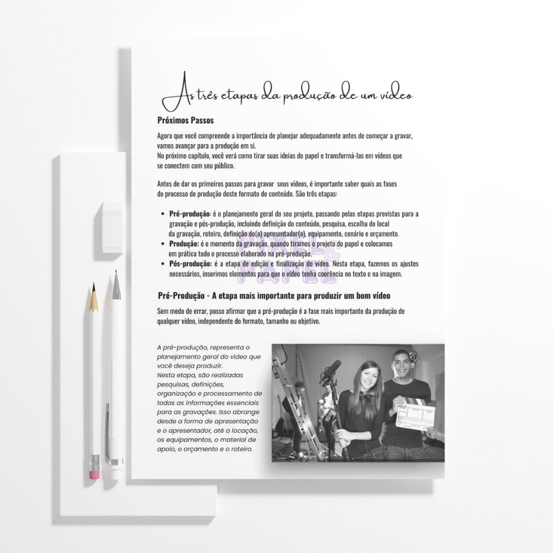 E-book Do Zero ao Vídeo | Seu Guia Completo para Gravar Vídeos Profissionais sem Medo