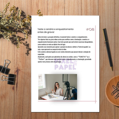 E-book Do Zero ao Vídeo | Seu Guia Completo para Gravar Vídeos Profissionais sem Medo