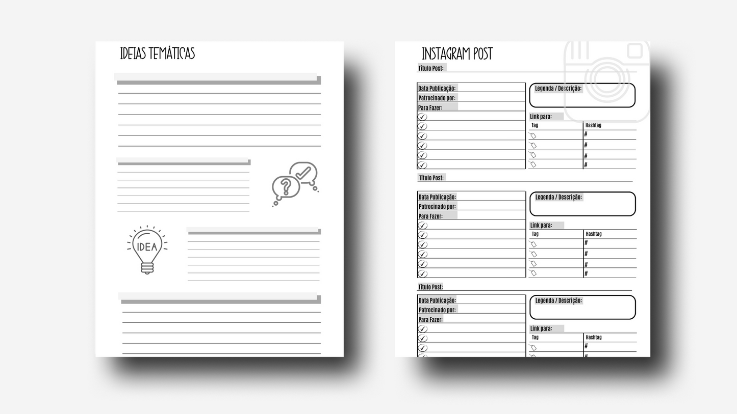 Planner Mídias Sociais